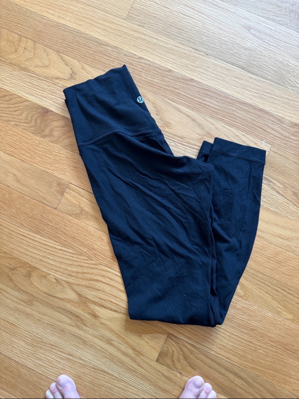 lululemon athletica Black High-Rise Ribbed Leggings - Picture 3 of 4